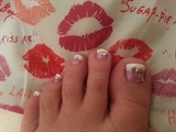 pink heart ♥♥♥ toes