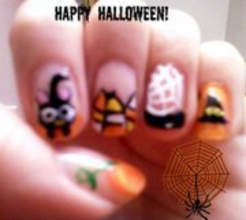 halloween nail design 2