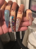 pinterest winter acrylic nails
