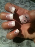 French Tip and 3D Nail Art