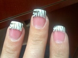 Pink and white and zebra