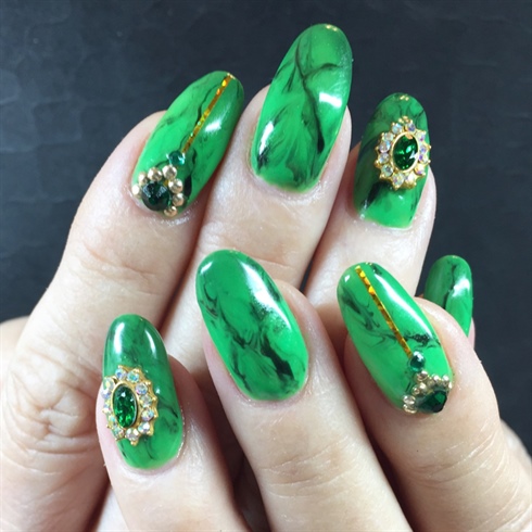Mean Green Marble