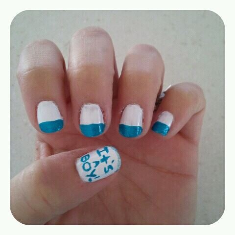 Baby shower nails 1