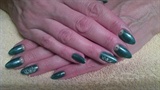 Teal almonds 