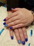 Royal blue nails design 