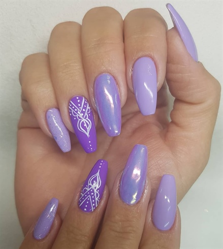 Purple gel overlay 