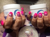 Nexgen Nails With Pink &amp; Glitter