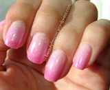 Pink gradient nails
