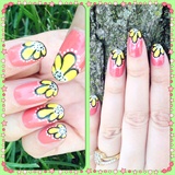 Easy Floral nail art