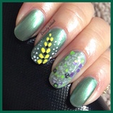 Gorgeous green nail art