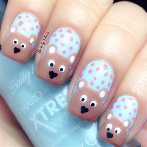 Cute Bear Nails