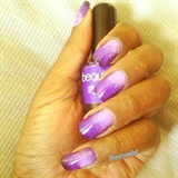 Spring Purple Ombre NailArt