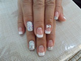 White French with Glitter