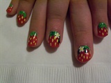 My daughters strawberry nails