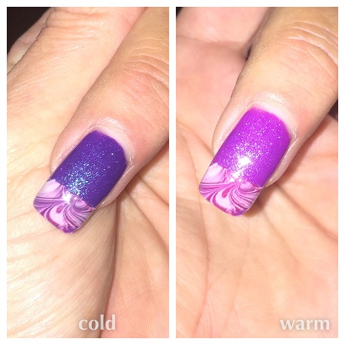 Water Marble French Tip