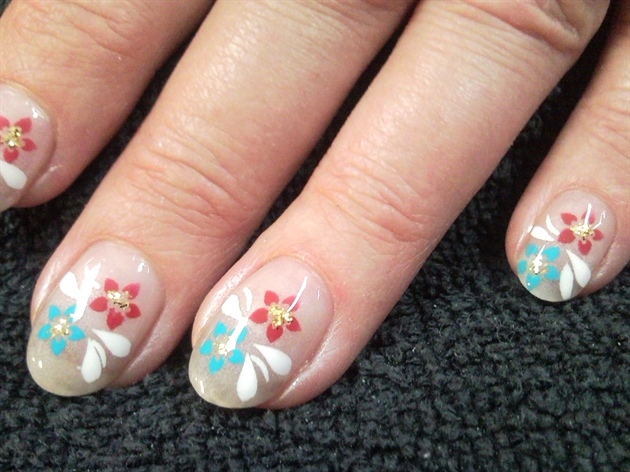3. Stunning Airbrushed Rose Nail Art Ideas - wide 2