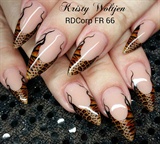 Leopard Print Corset Nails
