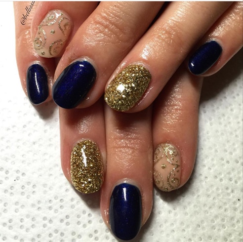 Navy And Gold ✨