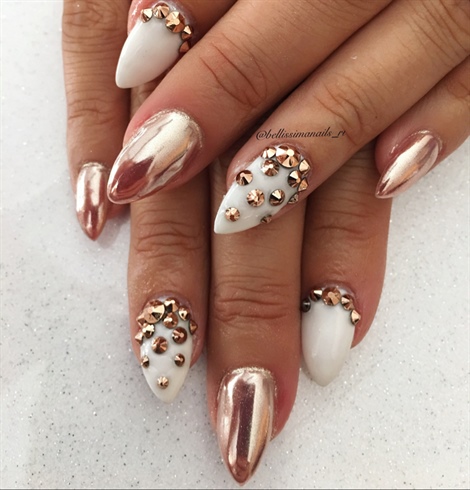 Rose Gold Chrome by Bellissimanails