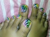 colourful toenailart