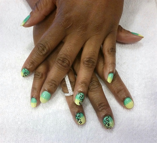 green/yellow ombre