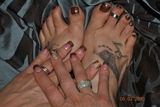 My Italian nail creation w/matching toes
