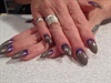Grey &amp; Purple Gel Nails 