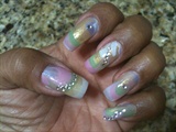 Easter Pastels L Water Marble