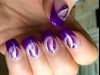 Purple French Nail Art