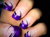 Purple French Manicure