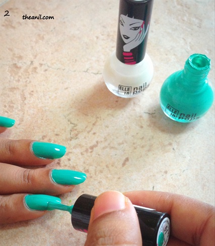 Apply two coat of color on your nails and let them dry completely.