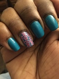 Teal And Accent Finger