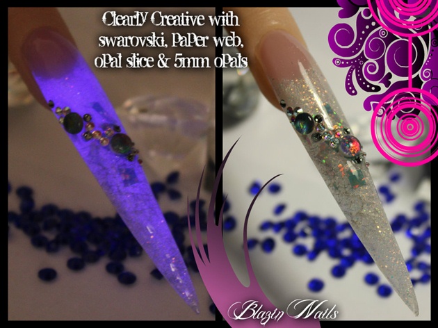 Clearly Creative glow mix with opals 