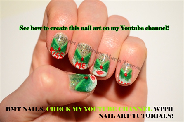 Youtube bmtnails channel tutorial for valentine's day!