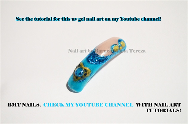 Valentine sand uv gel nail tutorial on youtube channel bmtnails!