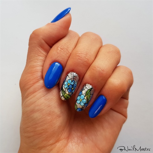 Glitter Stained Glass Manicure
