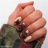 Rose Embroidery Manicure