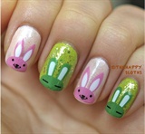 Summer Bunnies Nails: Manicure Featuring
