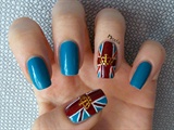 British Flag Nail Art + Tutorial
