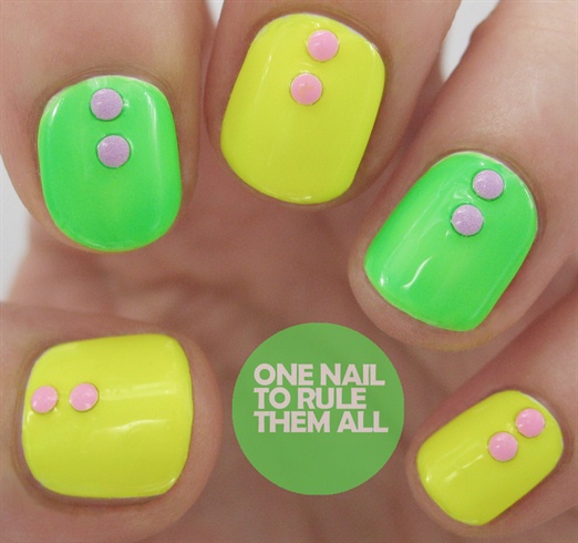 Models Own Ice Neon Nail Art 