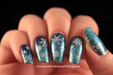 Snowflake nail art 