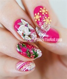 Colorful Christmas nail art design !