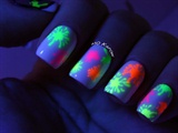 Fluorescent Water Decals Nail