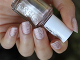 Elegant Shimmer Pink Floral Nails