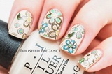 Pretty Floral Water Decals Nails