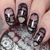 Awesome Lace Stamping Nails