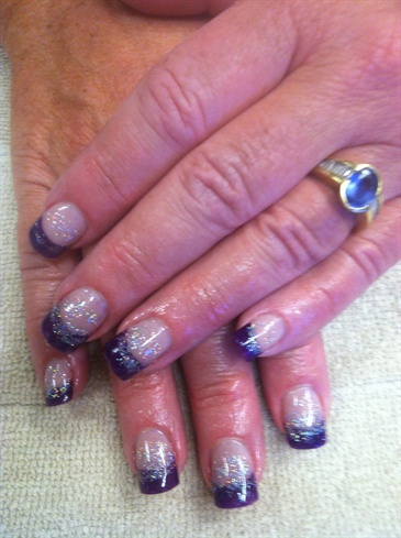 Purple Tips with a touch of silver 2013