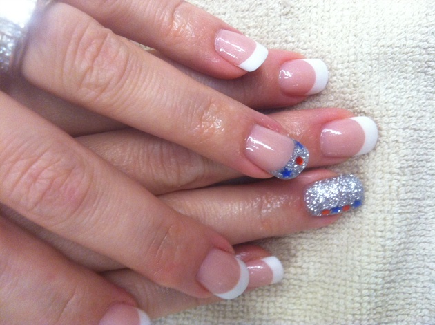 Silver glitter with Star ring stones 201