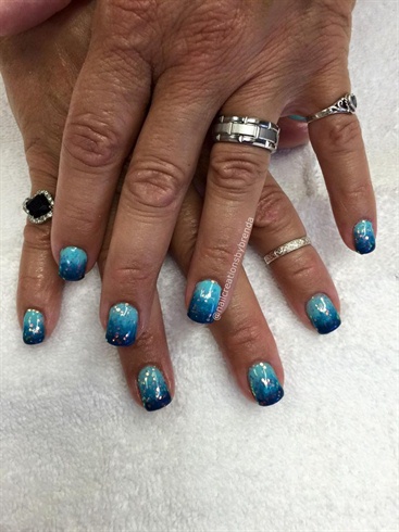 Blue Bling Ombre