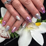 Silver And Pink Chrome